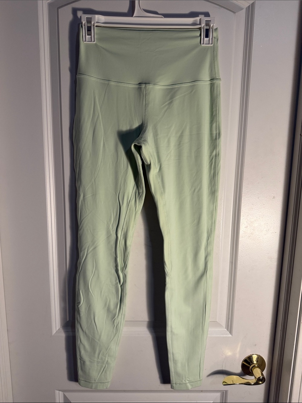 Lululemon Light Green High-Waist Active Leggings